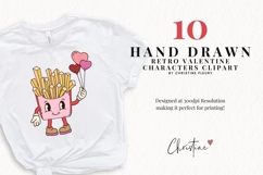 Retro Valentine Character Clipart Bundle Product Image 2
