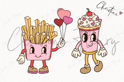 Retro Valentine Character Clipart Bundle Product Image 4