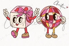 Retro Valentine Character Clipart Bundle Product Image 6