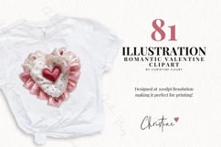 Romantic Valentine Clipart Bundle - 81 Elements Product Image 2