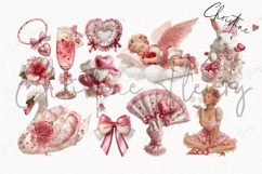 Romantic Valentine Clipart Bundle - 81 Elements Product Image 8