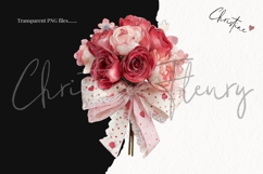 Romantic Valentine Roses Clipart Bundle Product Image 3