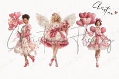 Romantic Valentine Women Clipart Bundle Product Image 4