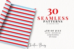 Seamless 4th Of July Digital Paper Product Image 2