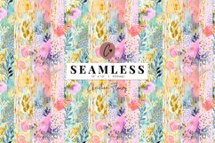Seamless Abstract Pastel Spring Floral Pattern Product Image 1