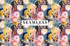 Seamless Abstract Pastel Spring Floral Pattern Product Image 1