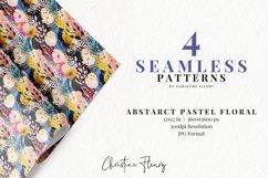 Abstract Pastel Floral Mini Pack, Seamless Spring Patterns Product Image 2