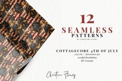 Seamless Rustic Cottagecore 4th Of July Digital Paper Product Image 2