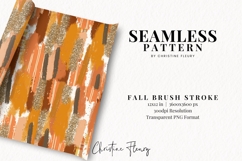 Seamless Fall Messy Brush Stroke Digital Paper Product Image 2