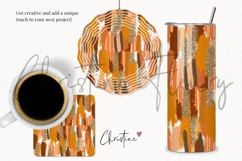 Seamless Fall Messy Brush Stroke Digital Paper Product Image 3