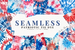 Seamless Patriotic Tie Dye Digital Paper Product Image 1