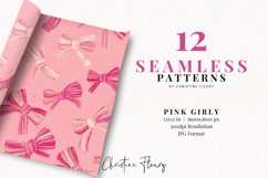 Seamless Pink Girly Digital Paper Product Image 2