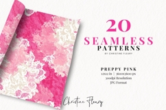Seamless Preppy Pink Digital Paper Product Image 2