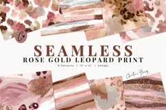 Seamless Rose Gold Digital Paper Bundle Product Image 1