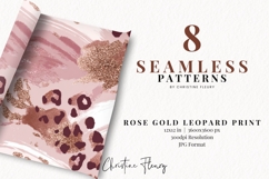 Seamless Rose Gold Digital Paper Bundle Product Image 2