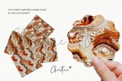 Seamless Textured Boho Agate Digital Paper Product Image 3