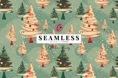 Seamless Vintage Christmas Background Product Image 1