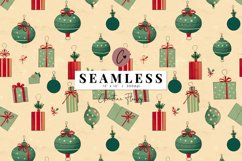 Seamless Vintage Christmas Background Product Image 1