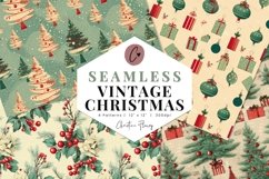 Vintage Christmas Digital Paper Mini Pack Product Image 1