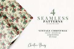 Vintage Christmas Digital Paper Mini Pack Product Image 2