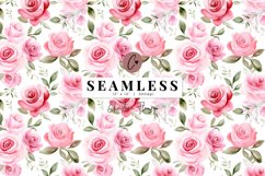 Seamless Blush Roses Pattern Product Image 1