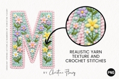 Faux Yarn Spring Alphabet PNG Product Image 2