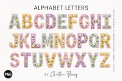 Faux Yarn Spring Alphabet PNG Product Image 3