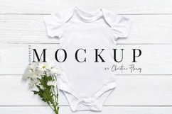 Daisy Baby Bodysuit Mockup - Spring Mockup Product Image 1