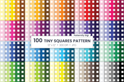 Tiny Squares Rainbow Digital Paper | Squares Pattern Product Image 1