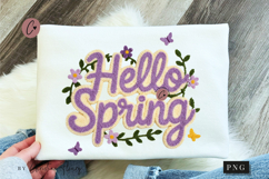 Latch Hook Hello Spring PNG | Easter Png Product Image 1