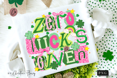 Zero Lucks Given Funny St Patricks Day PNG Product Image 1