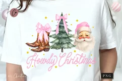 Coquette Girly Howdy Christmas PNG | Coquette PNG Product Image 1