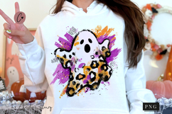 Halloween Preppy Ghost PNG Product Image 1