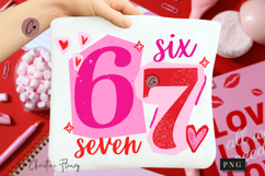 Funny 6 7 Valentine PNG Ransom Letter Product Image 1