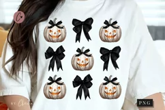 White Halloween Coquette Bows PNG | Halloween PNG Product Image 1