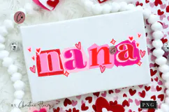 Cut Out Mama Mimi Nana Gigi Valentine PNG - 4 Designs Product Image 4