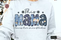 Christmas Mama Snowflakes PNG | Christmas PNG Product Image 1