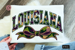 Faux Latch Hook Louisiana Camo PNG | Mardi Gras Png Product Image 1