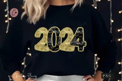 Faux Sequins 2024 PNG | New Years PNG Product Image 1