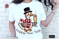 Funny Goose Happy New Year PNG Product Image 1