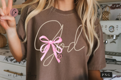 Coquette Pearl God PNG Design | Christian Png Product Image 1