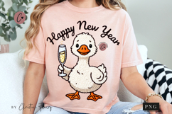 Funny Goose Happy New Year PNG Product Image 1