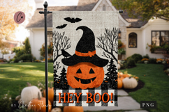 Jack O Lantern Halloween Garden Flag Sublimation Design Product Image 2
