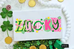 Preppy Ransom Lucky PNG | St Patrick's Day Png Product Image 1