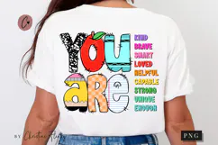 You Are School Motivational PNG | Back To School PNG Product Image 1