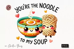 Noodle To My Soup Funny Valentine Png Product Image 1