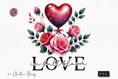 Love Valentines Quote PNG | Valentines Day PNG Product Image 1
