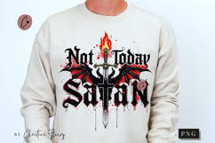 Not Today Satan Christian PNG Product Image 1