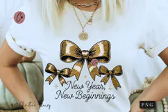 Faux Embroidery Happy New Years PNG - 4 Designs Product Image 4
