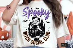 Spooky Witch Social Club PNG | Halloween PNG Product Image 1